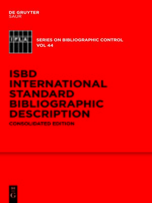 cover image of ISBD